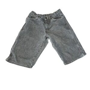 Genuine Dickies Carpenter Shorts Mens 32 Washed Black Denim Utility #436